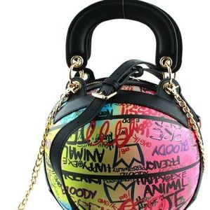 Graffiti Basketball Tote